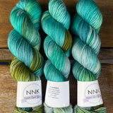 NNK Hand-Dyed Yarn - Merino Silk Cashmere Yarn - 4 ply Fingering