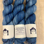Circus Tonic Handmade Yarns Soiree Fingering Hand Dyed - 
Blenheim Crescent Blue