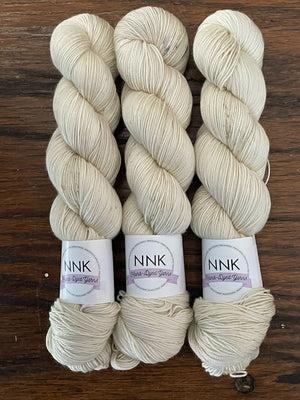 Shell - NNK Fingering weight 4 ply Merino Silk Cashmere.  Perfect for garments, accessories, shawls, wraps, scarves. Knitting and crochet.  Learn to knit and learn to crochet with this luxury yarn.