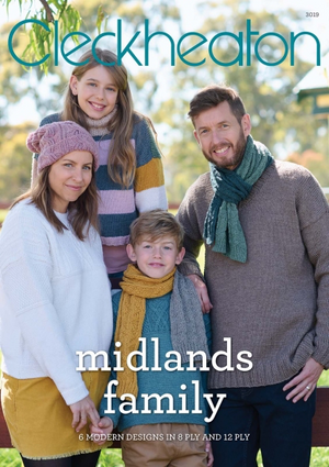 Patterns - Midlands Family.  6 modern designs in 8 & 12 ply