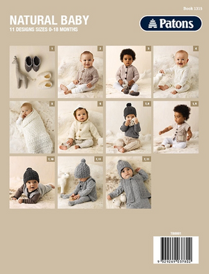 Pattern - Patons Natural Baby - 11 Designs for 0-18 months