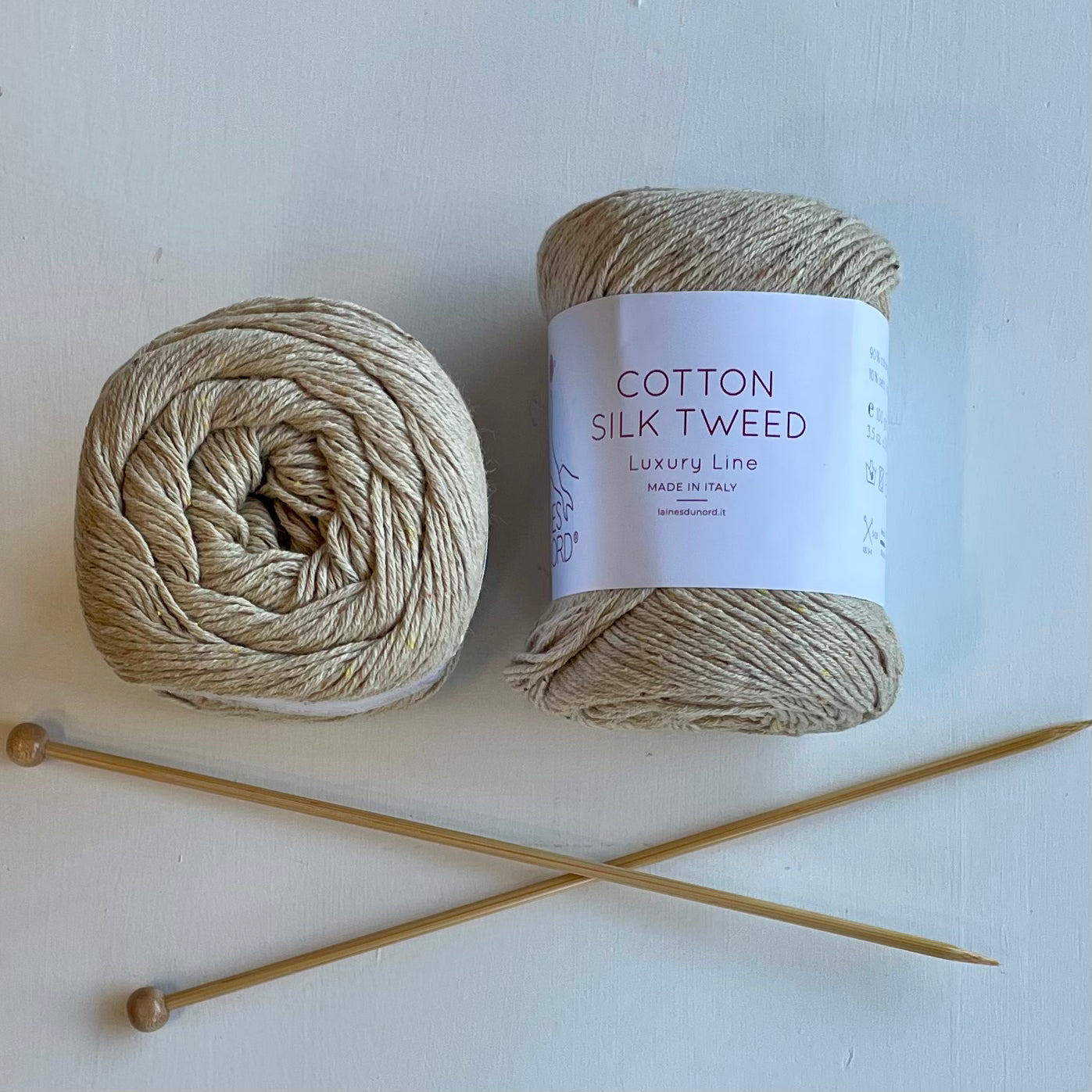 Laines du Nord Cotton Silk Tweed Luxury Yarn