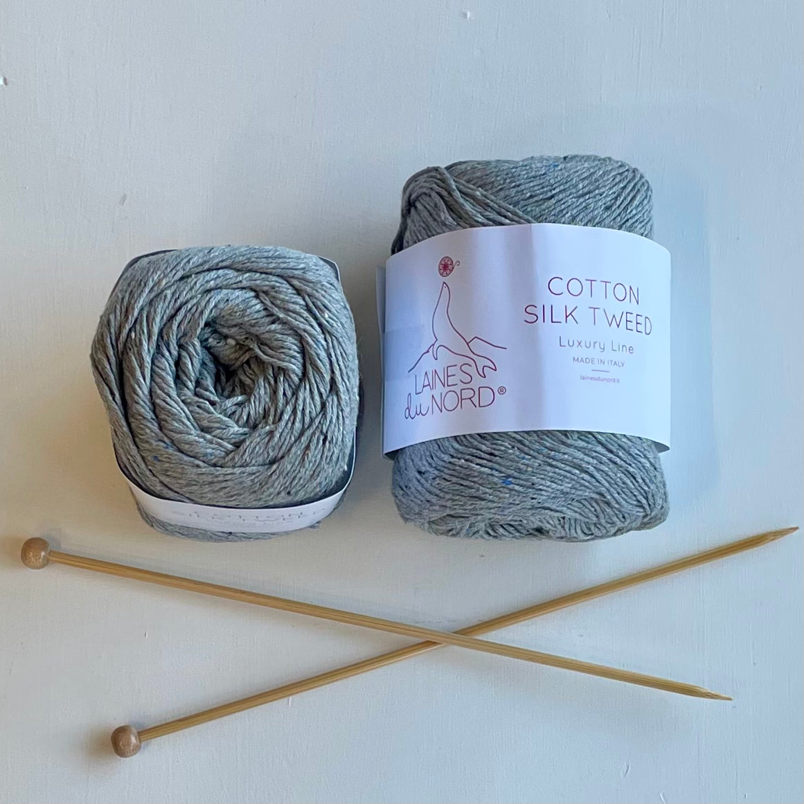 Laines du Nord Cotton Silk Tweed Luxury Yarn