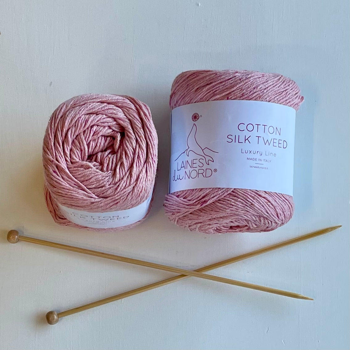 Laines du Nord Cotton Silk Tweed Luxury Yarn