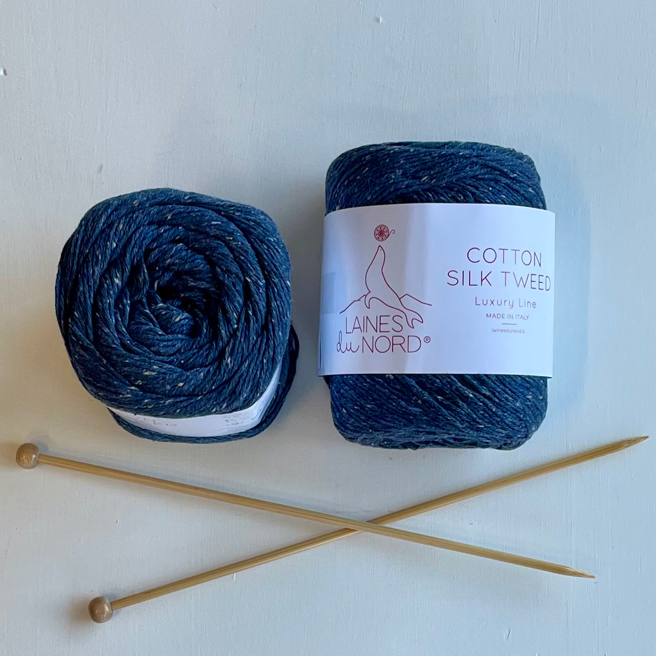 Laines du Nord Cotton Silk Tweed Luxury Yarn