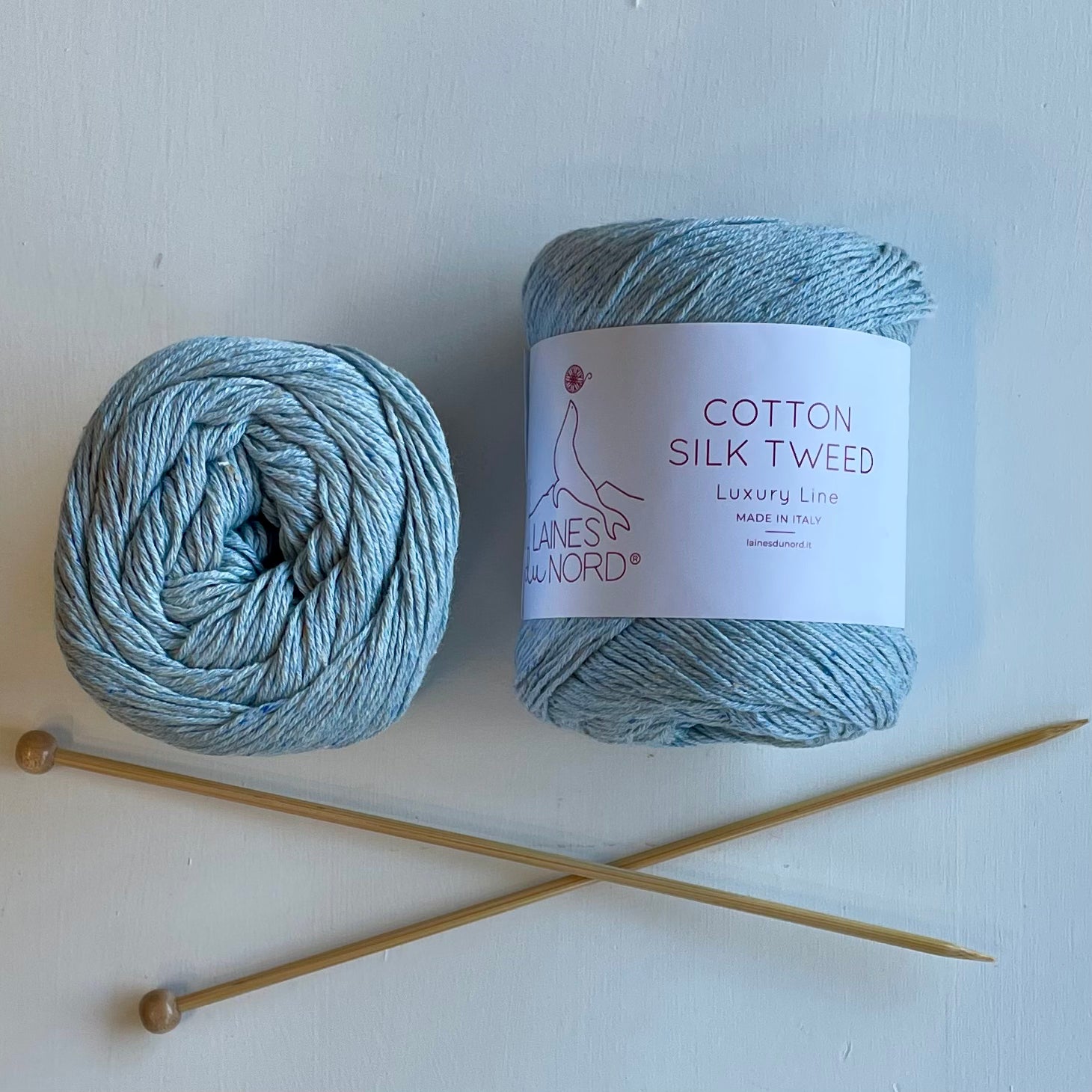 Laines du Nord Cotton Silk Tweed Luxury Yarn