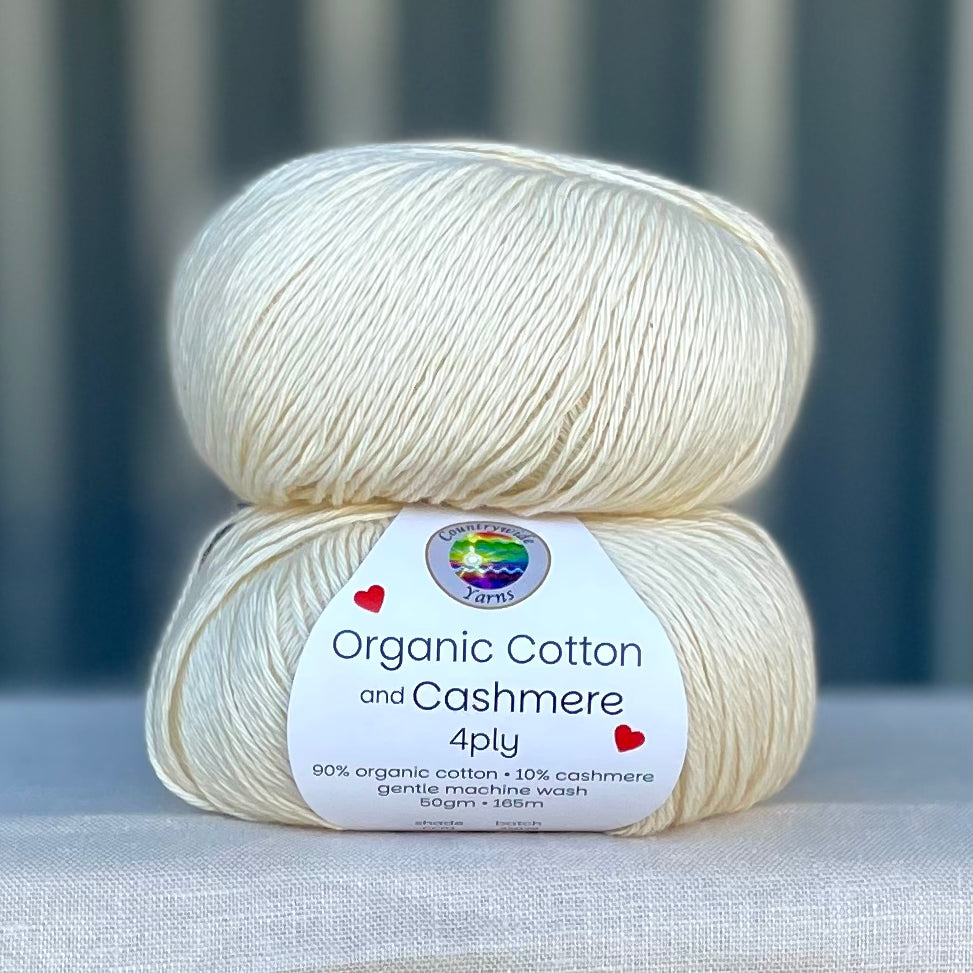 Countrywide Yarns - Organic Cotton Cashmere - 4 ply fingering