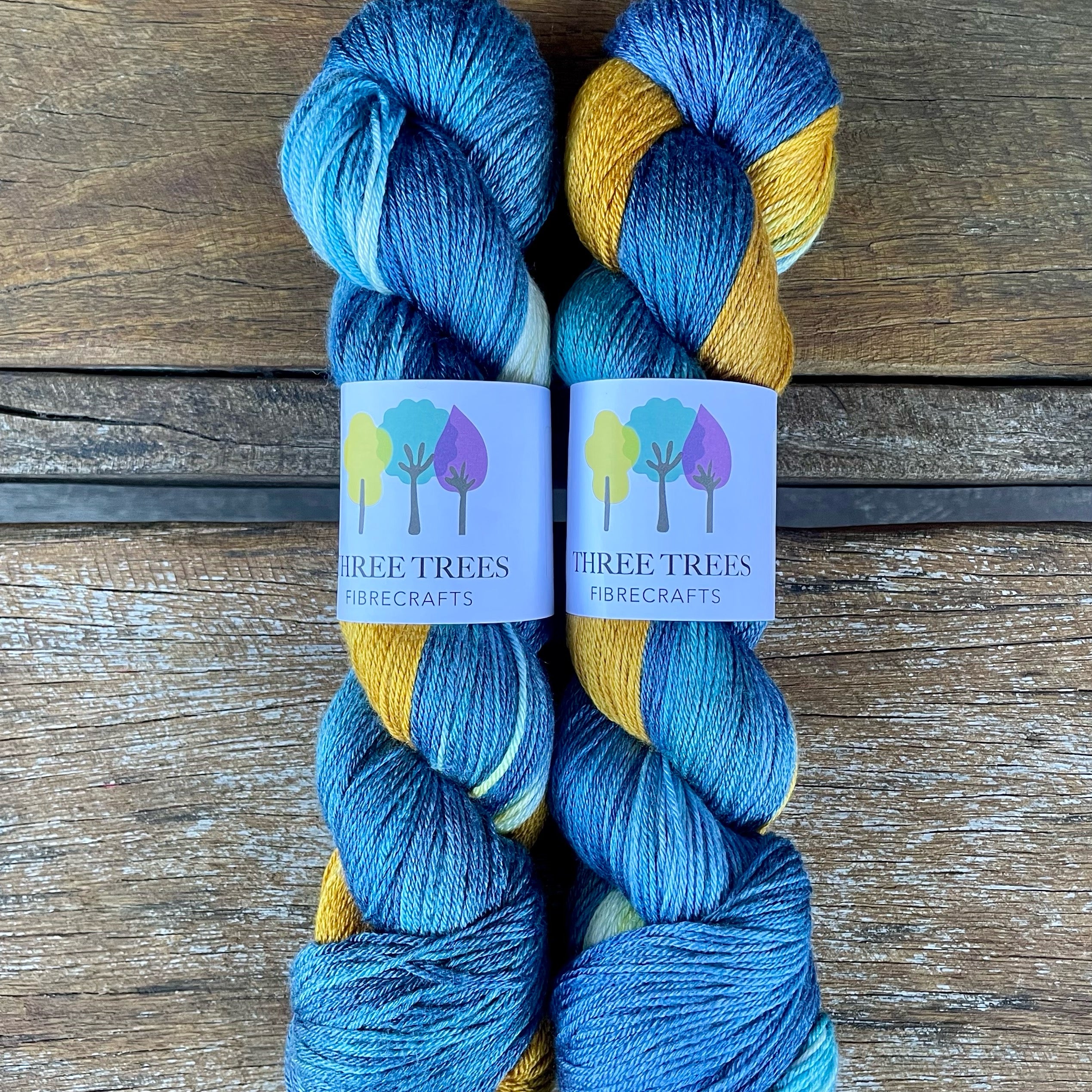 Three Trees Mersilk Assigned Pooling 4 ply yarn