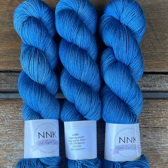 NNK Hand-Dyed Yarn - Merino Silk Cashmere Yarn - 4 ply Fingering