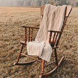 Brae Winds knitted blanket by Jenny Graham featured in June Maker’s Club at That Yarn Place Samford