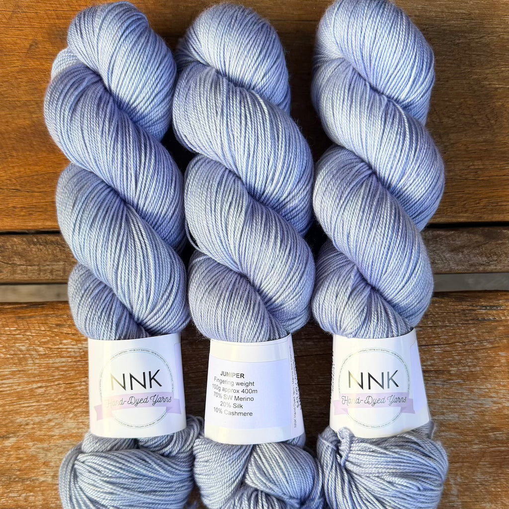 NNK Hand-Dyed Yarn - Merino Silk Cashmere Yarn - 4 ply Fingering