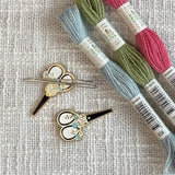 Use a magnetic needle keeper to keep your darning or embroidery needle safe. Perfect gift for crochet and knitting.