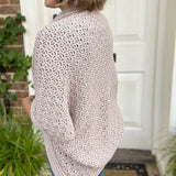 May Maker’s Club crochet project Theory Cocoon displayed at a Brisbane yarn shop.