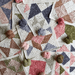 Colourful crochet Imagination Quilt by Meema Makes displayed for Maker’s Club workshop in Brisbane.