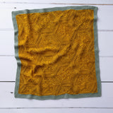 Hand-knitted Nectar blanket project for February Maker’s Club, designed by Ysolda.