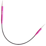 KnitPro Zing Asymmetrical Fixed Circular Needles - 25 cm