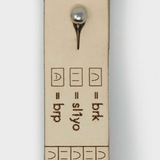 Crossover Fob Hints - Leather Key Fob with Stitch Hints