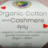 Countrywide Yarns - Organic Cotton Cashmere - 4 ply fingering