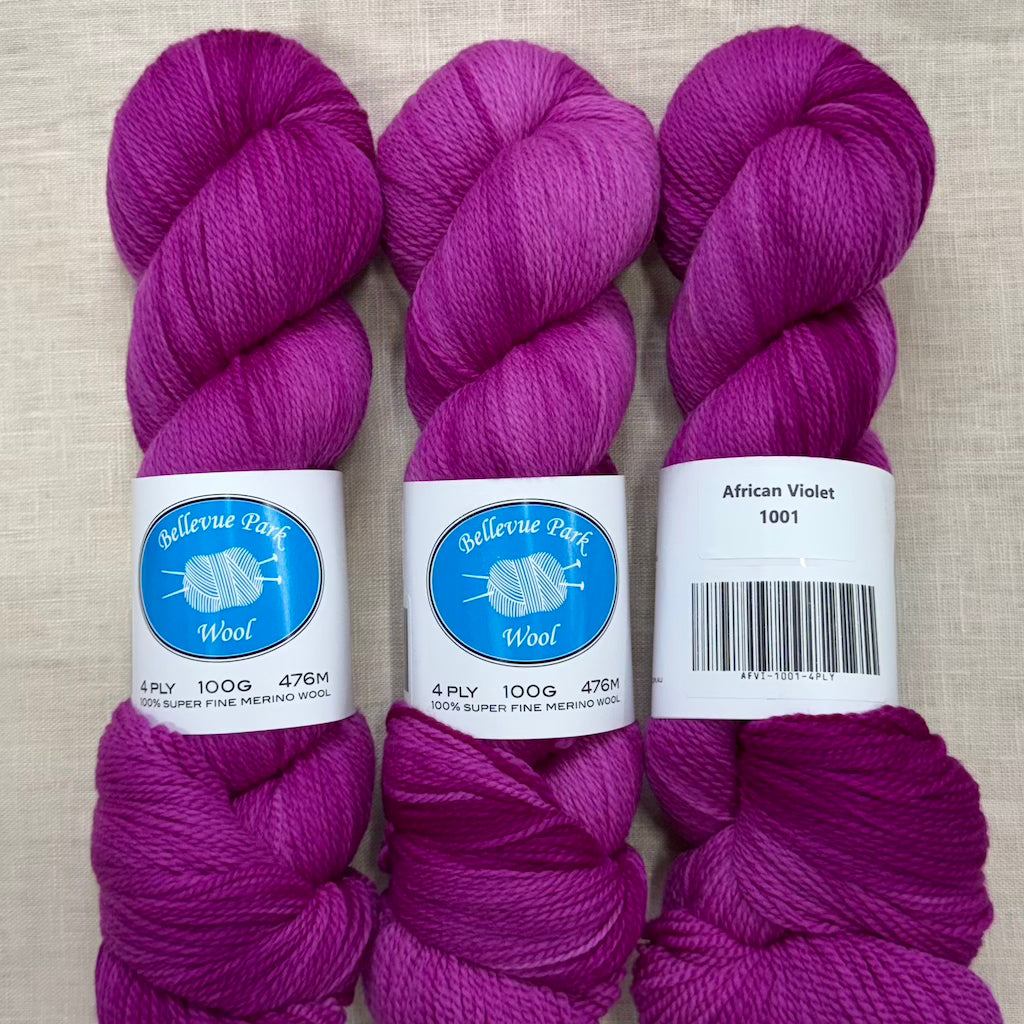 Bellevue Park 100% NSW Merino - 4 ply