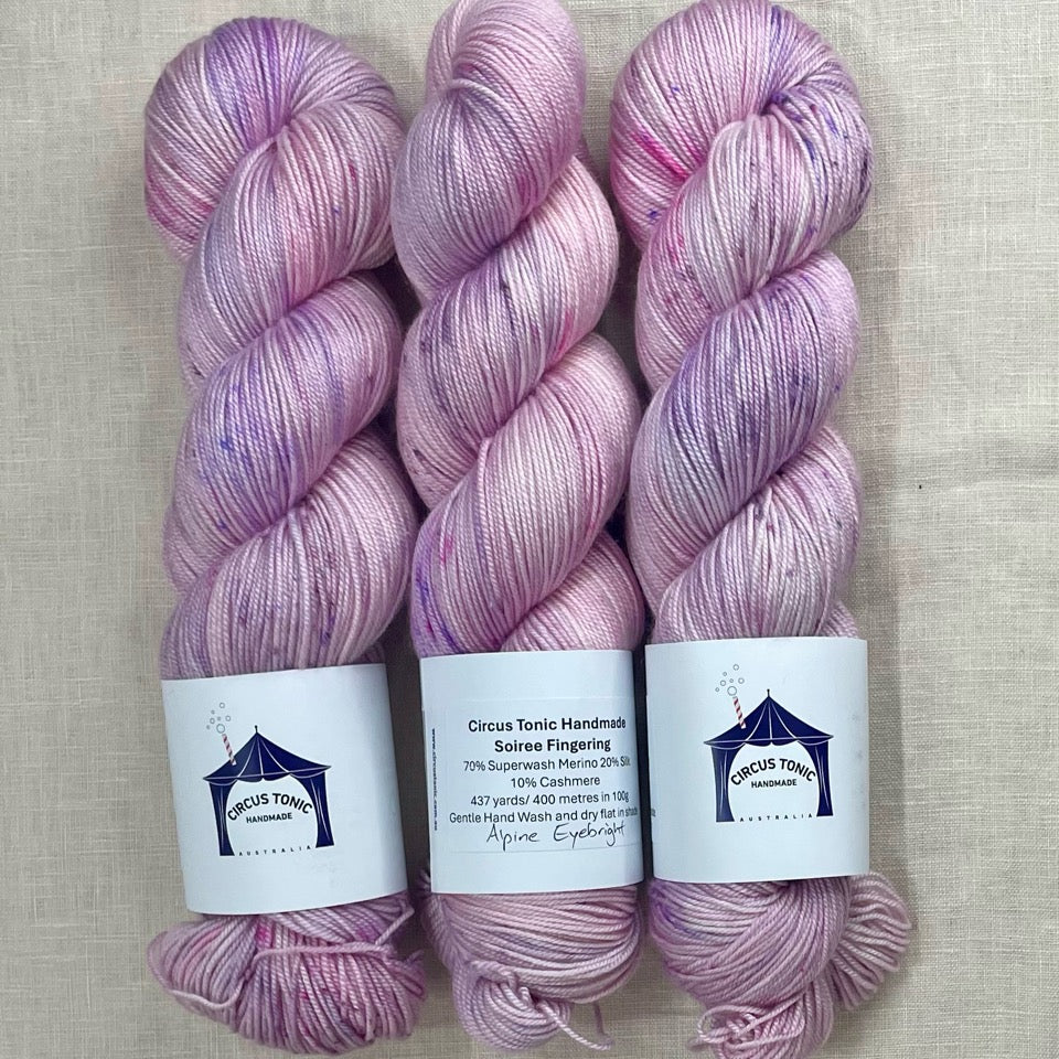Circus Tonic Handmade Soiree Fingering Luxury Hand dyed Yarn