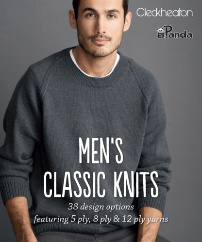 mens classic knit patterns for 8 ply yarns