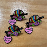 Fun Enamel Knitting Pins / Brooch