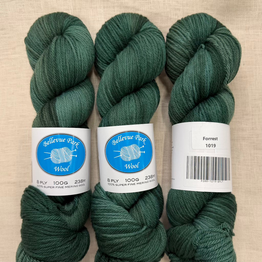 Bellevue Park 100% NSW Merino - 8 ply