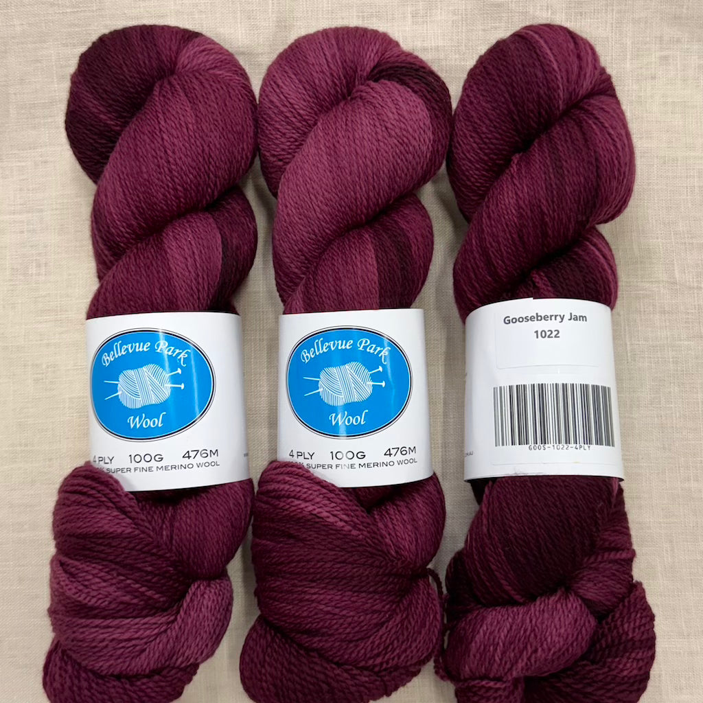 Bellevue Park 100% NSW Merino - 4 ply