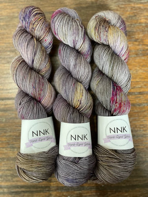 Wizard - NNK Fingering weight 4 ply Merino Silk Cashmere.  Perfect for garments, accessories, shawls, wraps, scarves. Knitting and crochet.  Learn to knit and learn to crochet with this luxury yarn.
