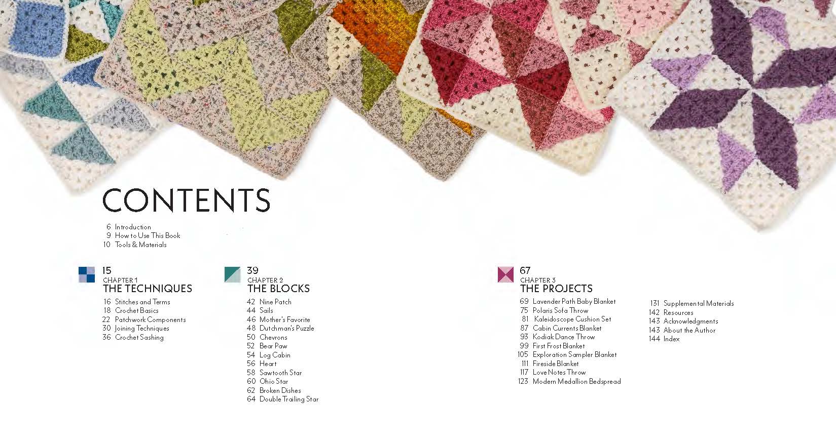 Patchwork Granny Square Blankets Crochet Pattern Book | That Yarn Place