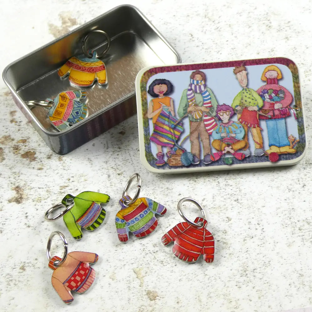 Emma Ball Pocket Tins with Stitch Markers
