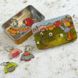 Emma Ball Pocket Tins with Stitch Markers