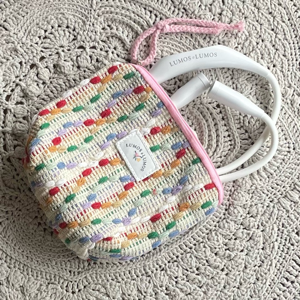 Lumos light storage pouch in rainbow colours