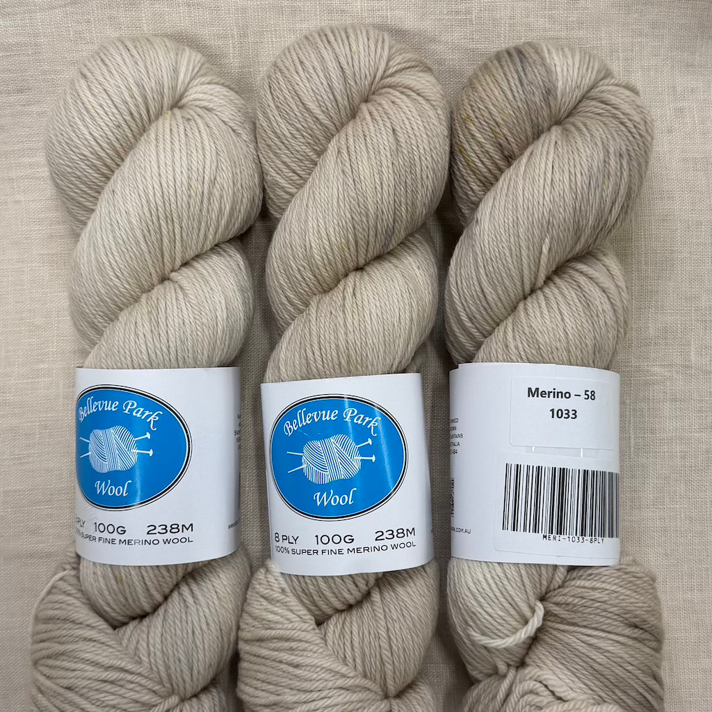 Bellevue Park 100% NSW Merino - 8 ply
