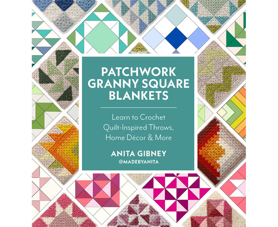 Patchwork Granny Square Blankets by Anita Gibney | Beginner Pattern Book