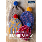 Patons Crochet Beanie Family