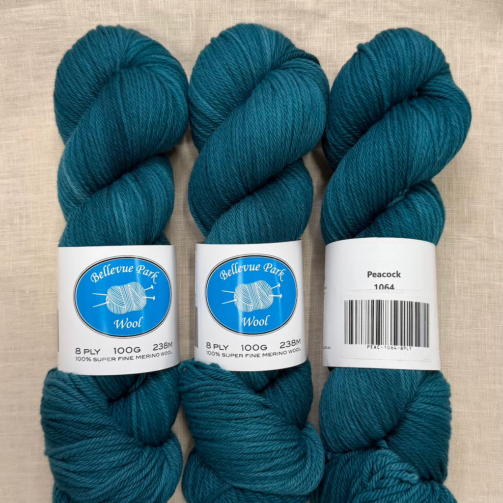 Bellevue Park 100% NSW Merino - 8 ply