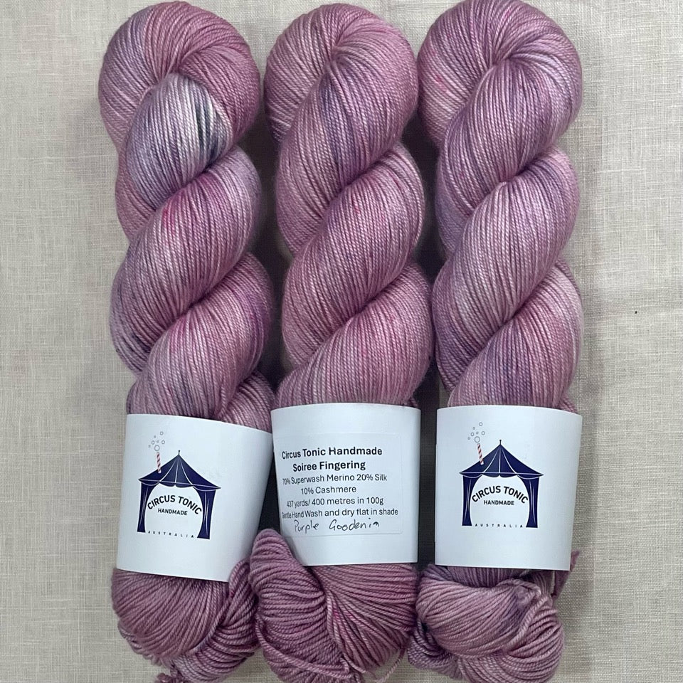 Circus Tonic Handmade Soiree Fingering Luxury Hand dyed Yarn