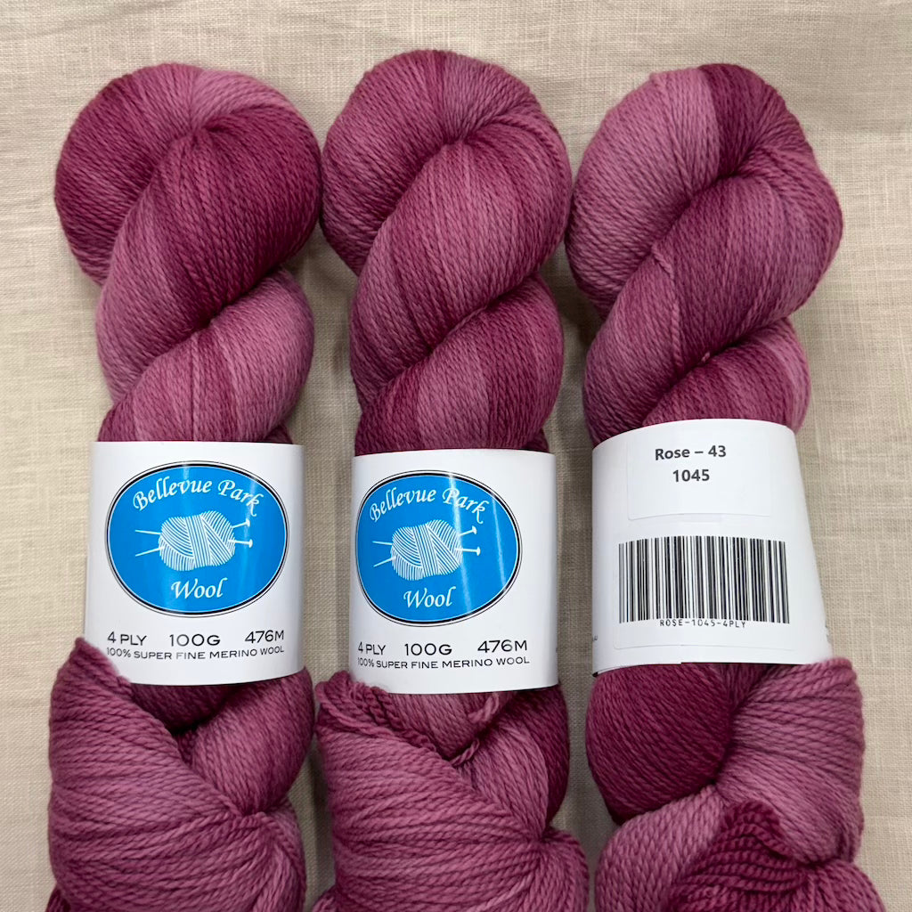 Bellevue Park 100% NSW Merino - 4 ply