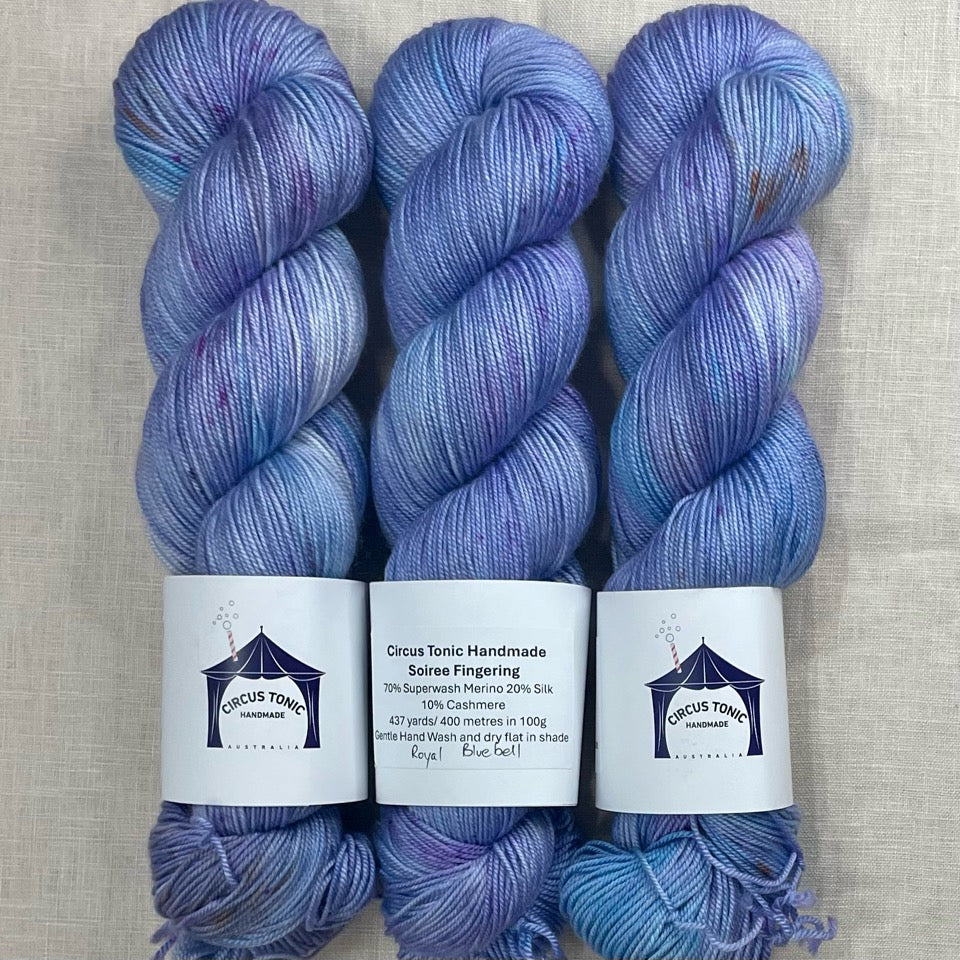 Circus Tonic Handmade Soiree Fingering Luxury Hand dyed Yarn