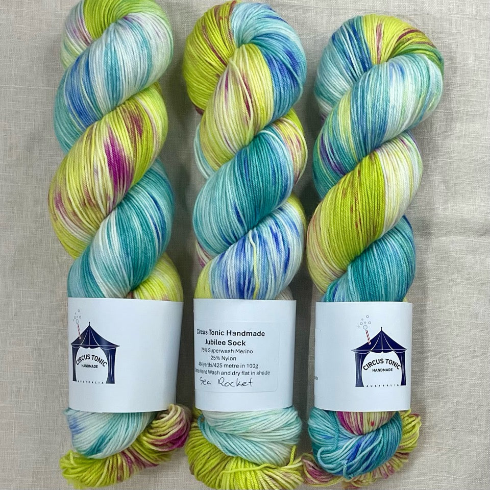 Circus Tonic Handmade Jubilee Sock Summer Collection