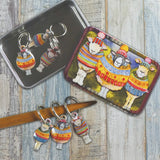 Emma Ball Pocket Tins with Stitch Markers