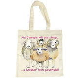 Emma Ball Sheep Potential Cotton Tote Bag