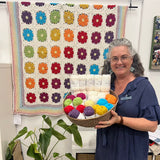 Shelley Husband Rainbow Riot Blanket Yarn Kit