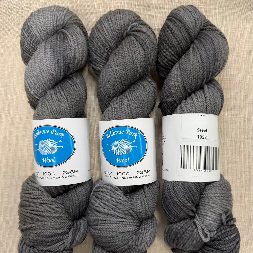 Bellevue Park 100% NSW Merino - 8 ply