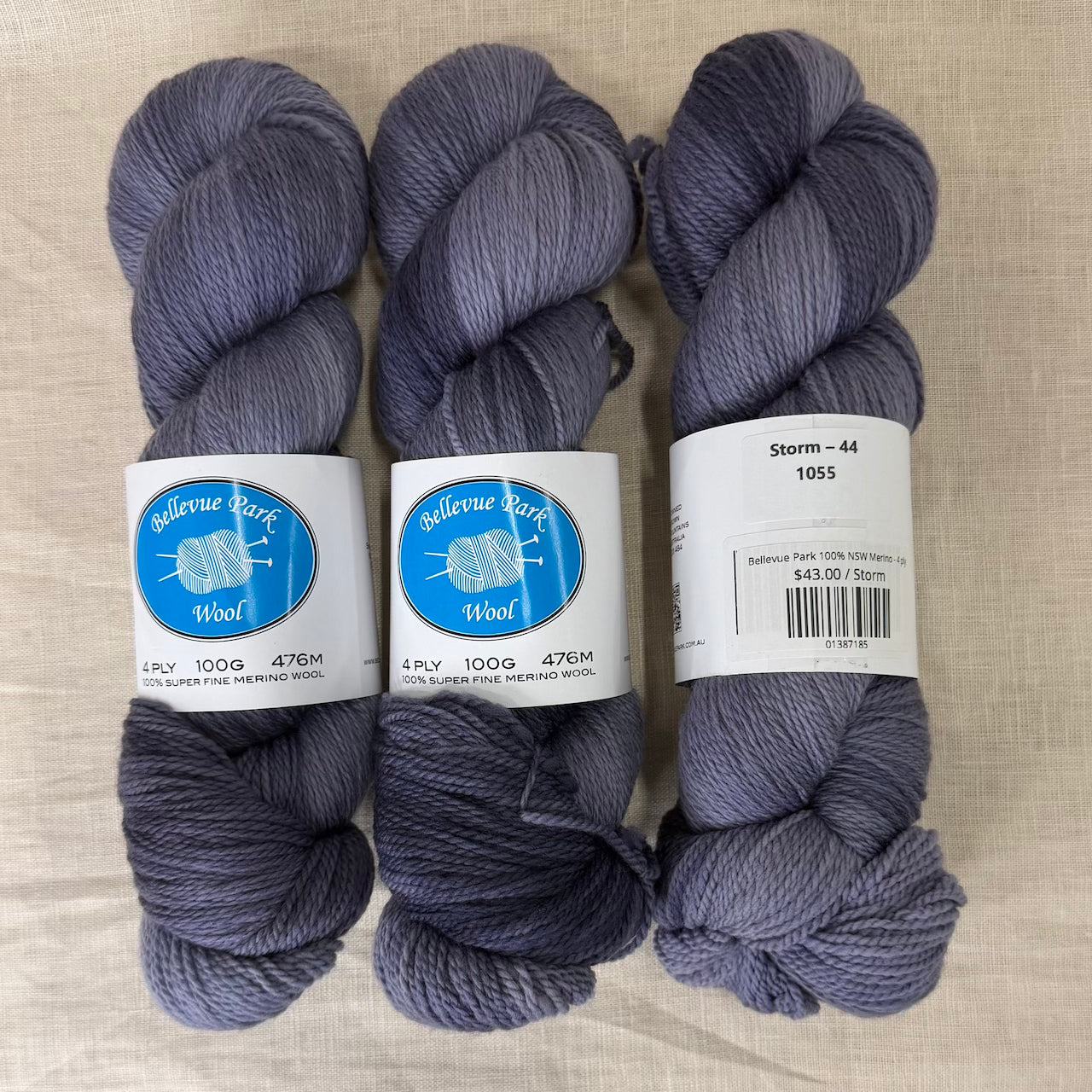Storm 4 ply Bellevue Park 100% NSW Merino