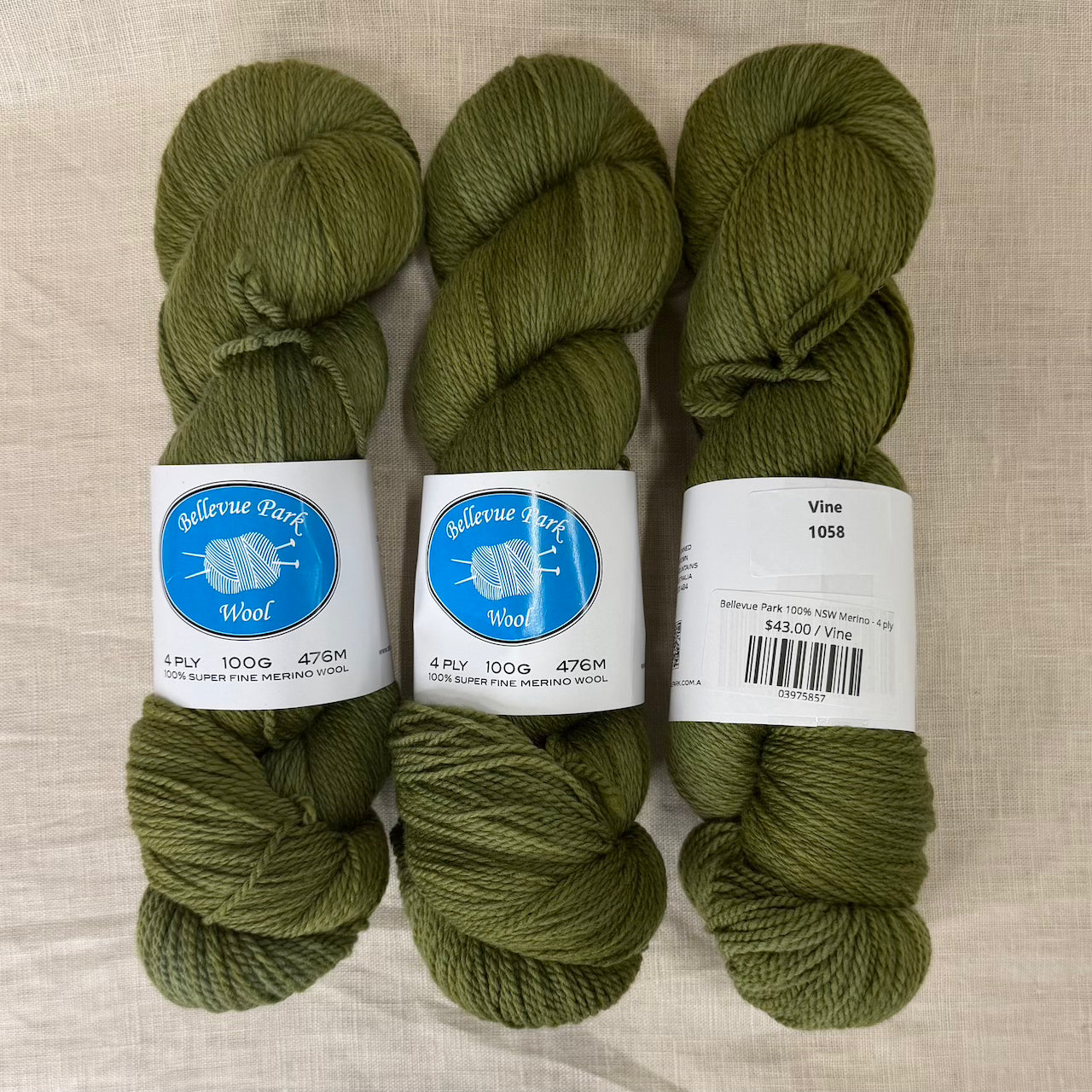 4 ply Bellevue Park 100% NSW Merino