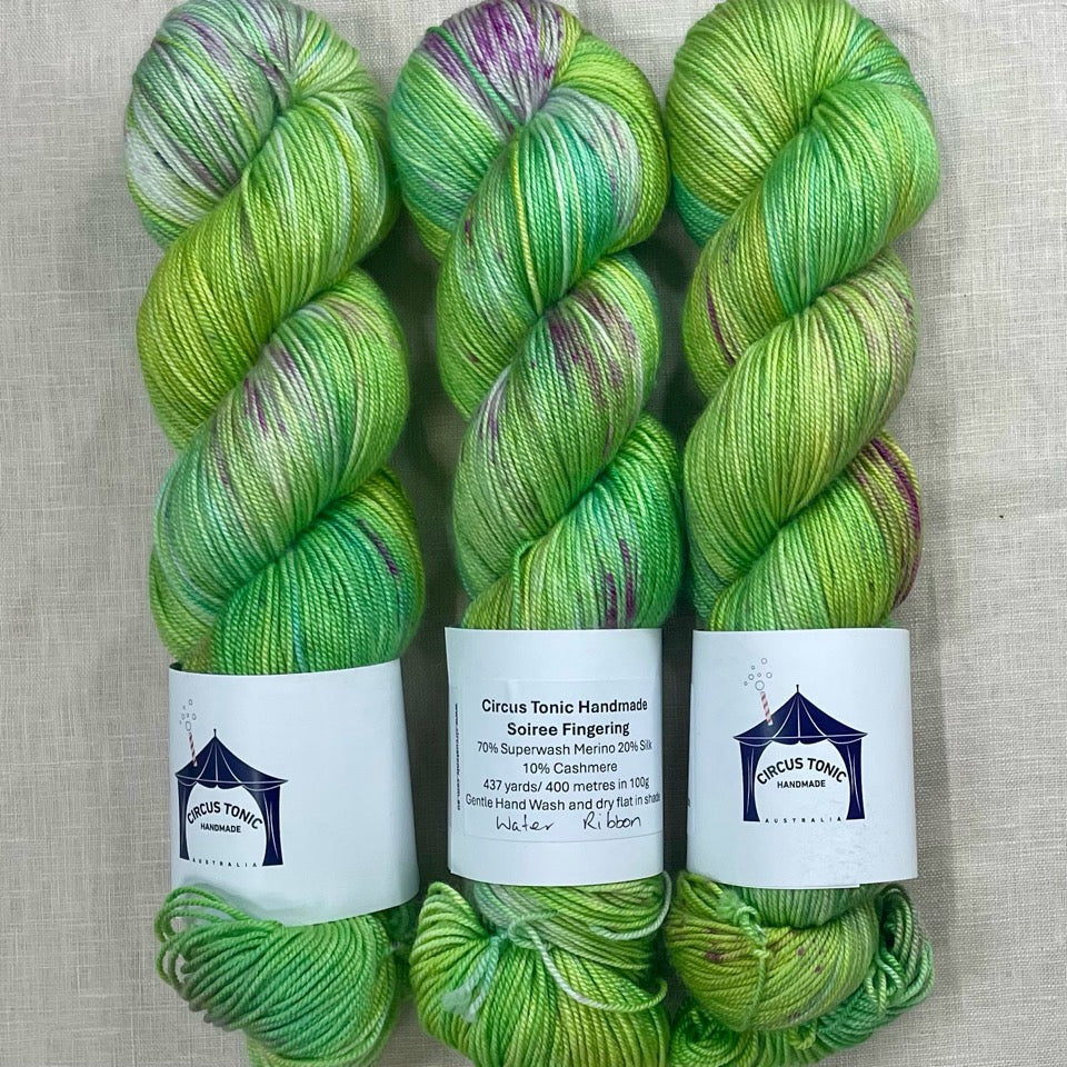 Circus Tonic Handmade Soiree Fingering Luxury Hand dyed Yarn