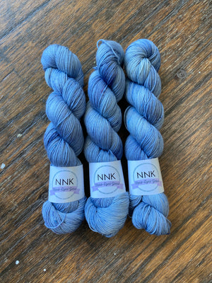 Winter Seas - NNK Fingering weight 4 ply Merino Silk Cashmere.  Perfect for garments, accessories, shawls, wraps, scarves. Knitting and crochet.  Learn to knit and learn to crochet with this luxury yarn.