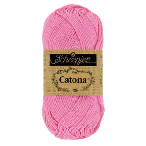 Scheepjes Catona mercerised cotton yarn in Freesia 519. Available online or in store at Samford Valley yarn shop. Yarn suitable for crochet and knitting patterns. 4 ply fingering weight yarn in a range of colours. Learn to knit or crochet with us. Make garments, baby blankets, amigurumi, mosaic crochet with Scheepjes Catona.